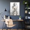 Woman With Long, Flowing Hair Framed Poster