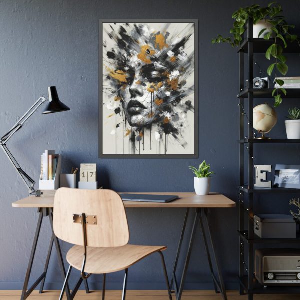 93831-206.jpg Harmonious Splashes in Black And White Framed Poster