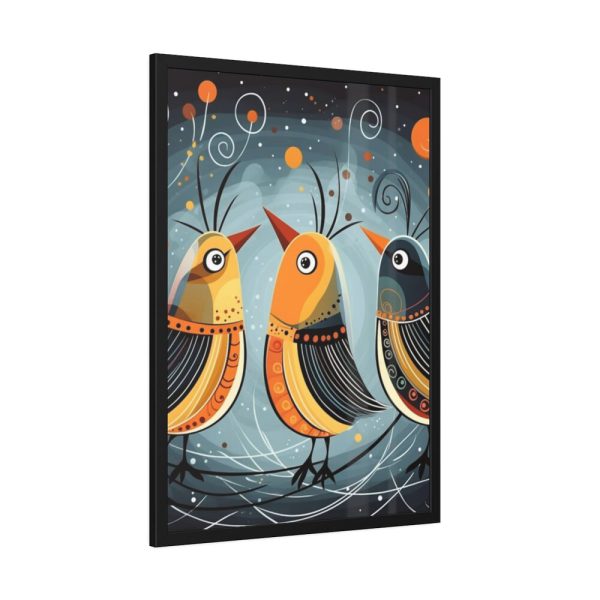 93831-21.jpg Three Cute Bird Characters I Framed Poster