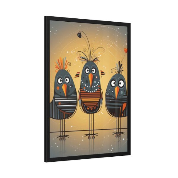 93831-25.jpg Three Cute Bird Characters II Framed Poster