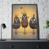 93831-27.jpg Three Cute Bird Characters II Framed Poster