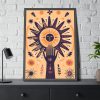 93831-3.jpg Retro Hippie Boho Sun Framed Poster