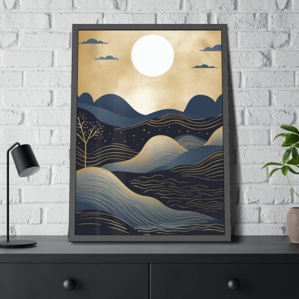 93831-63.jpg Moon Art, N°8 Framed Poster