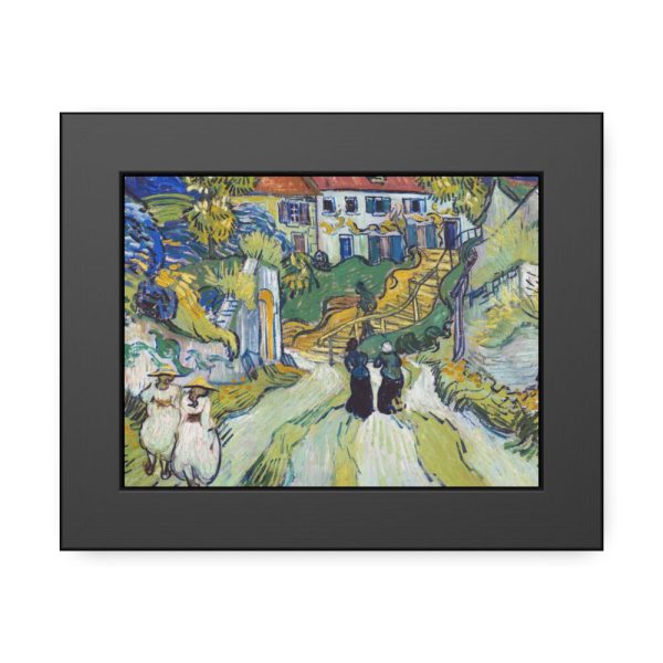 93836.jpg Vincent van Gogh's Stairway at Auvers Framed Poster