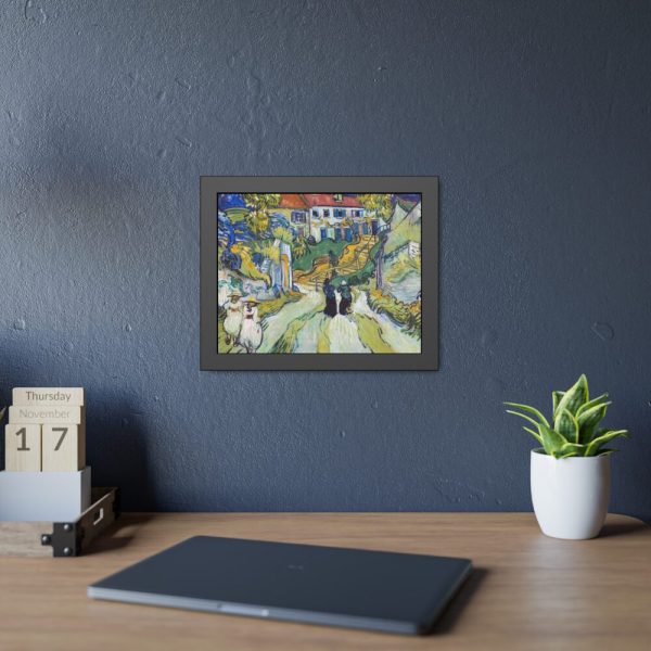 93840-2.jpg Vincent van Gogh's Stairway at Auvers Framed Poster