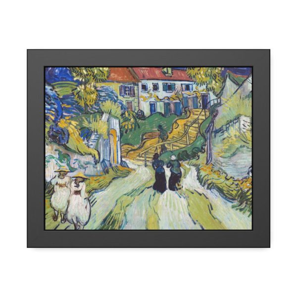 93840.jpg Vincent van Gogh's Stairway at Auvers Framed Poster