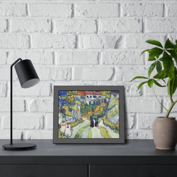 93841-3.jpg Vincent van Gogh's Stairway at Auvers Framed Poster