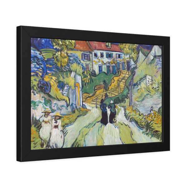 93843-1.jpg Vincent van Gogh's Stairway at Auvers Framed Poster