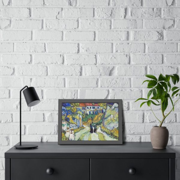 93843-3.jpg Vincent van Gogh's Stairway at Auvers Framed Poster