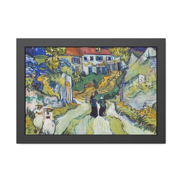 93843.jpg Vincent van Gogh's Stairway at Auvers Framed Poster