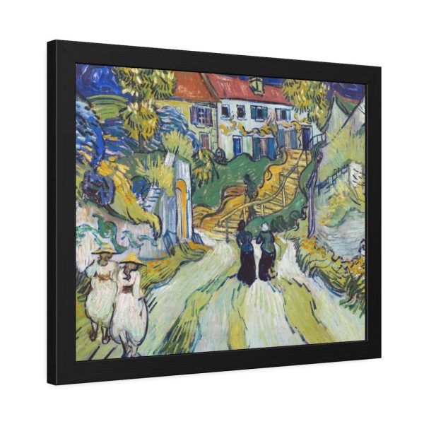 93844-1.jpg Vincent van Gogh's Stairway at Auvers Framed Poster