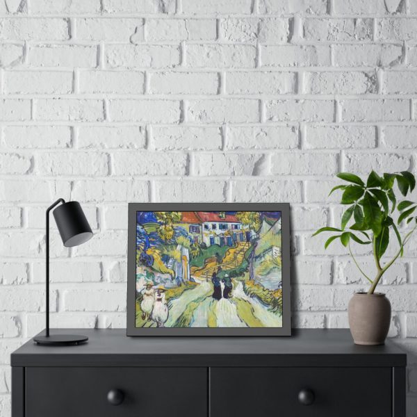93845-3.jpg Vincent van Gogh's Stairway at Auvers Framed Poster