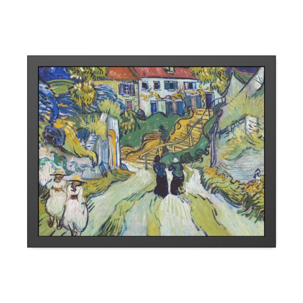 93846.jpg Vincent van Gogh's Stairway at Auvers Framed Poster