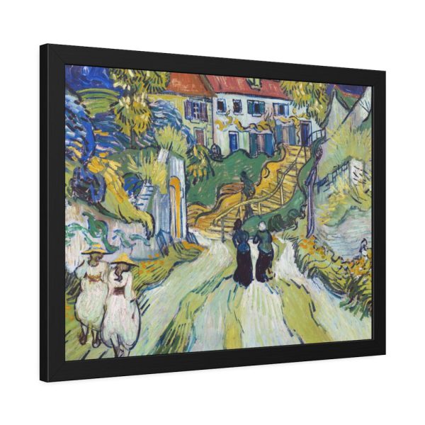 93847-1.jpg Vincent van Gogh's Stairway at Auvers Framed Poster