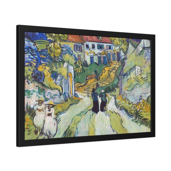 93848-1.jpg Vincent van Gogh's Stairway at Auvers Framed Poster