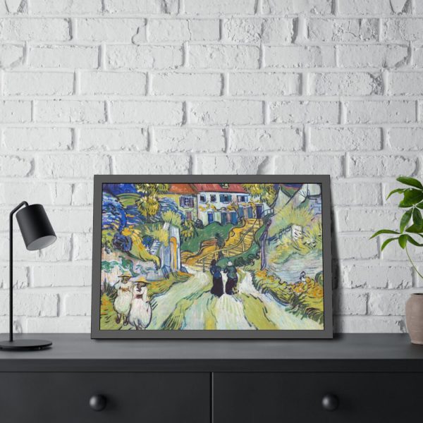 93848-3.jpg Vincent van Gogh's Stairway at Auvers Framed Poster