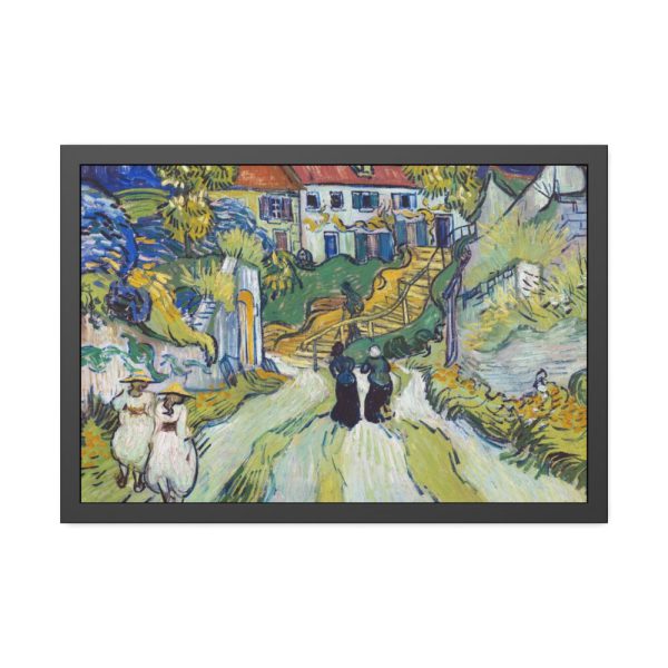 93849.jpg Vincent van Gogh's Stairway at Auvers Framed Poster