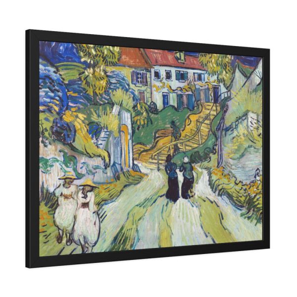 93851-1.jpg Vincent van Gogh's Stairway at Auvers Framed Poster