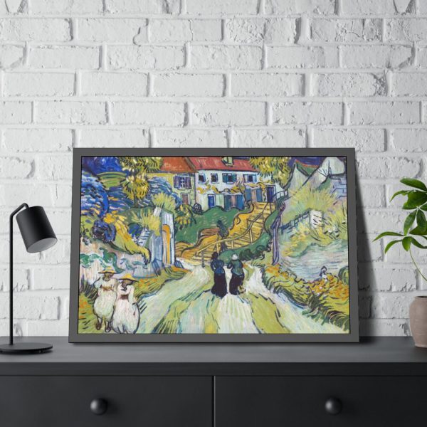 93852-3.jpg Vincent van Gogh's Stairway at Auvers Framed Poster