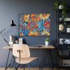 Batik Flowers Pattern Framed Poster
