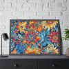 Batik Flowers Pattern Framed Poster