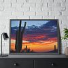 93854-135.jpg Cactus Sunrise Desert Framed Poster