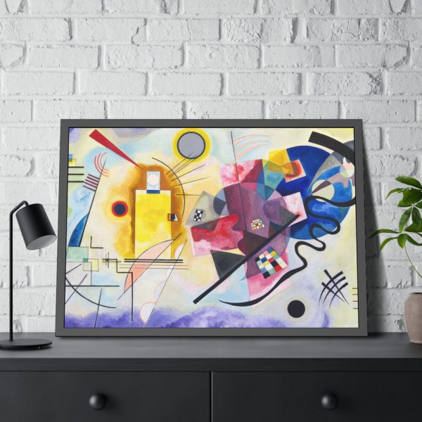 Yellow-Red-Blue by Wassily Kandinsky Framed Poster