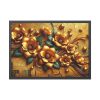 Vibrant orange Flowers Arranged in a Vase Framed Poster