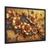 Vibrant orange Flowers Arranged in a Vase Framed Poster