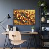 Vibrant orange Flowers Arranged in a Vase Framed Poster
