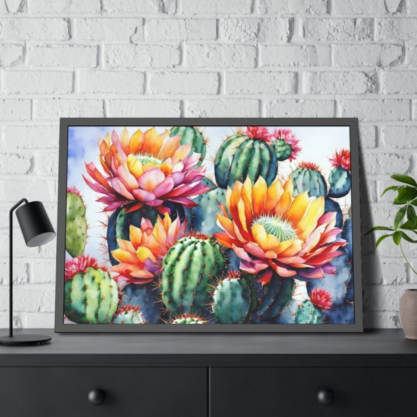 Cacti Cactus Art Framed Poster