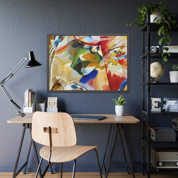 93854-18.jpg Painting with Green Center by Wassily Kandinsky Framed Poster