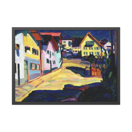 Murnau, Burggrabenstrasse 1 (1908) by Wassily Kandinsky Framed Poster
