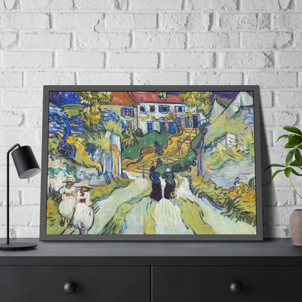 93854-203.jpg Vincent van Gogh's Stairway at Auvers Framed Poster