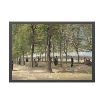 Vincent van Gogh's Terrace in the Luxembourg Gardens Framed Poster