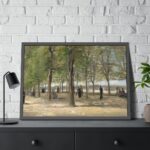 Vincent van Gogh's Terrace in the Luxembourg Gardens Framed Poster - Image 4