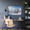 93854-262.jpg Deer Stands in the Snow Framed Poster