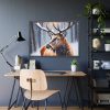 93854-270.jpg Deer Christmas Winter Forest Framed Poster