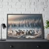 93854-283.jpg Reindeer in a Snowy Landscape Framed Poster