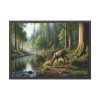 93854-288.jpg Deer By a River In a Forest Framed Poster