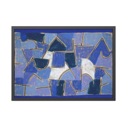 Blue Night (1937) by Paul Klee Framed Poster