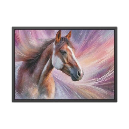 Horse Farm Portrait Framed Poster