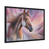 93854-85.jpg Horse Farm Portrait Framed Poster