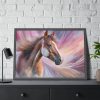 93854-87.jpg Horse Farm Portrait Framed Poster