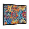 Batik Flowers Pattern Framed Poster