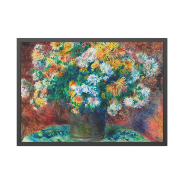 93855-127.jpg Chrysanthemums by Pierre-Auguste Renoir Framed Poster