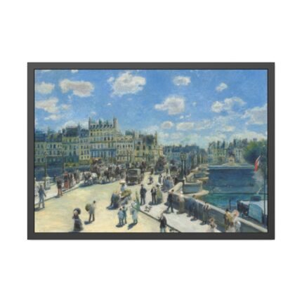 Pierre-Auguste Renoir's Pont Neuf, Paris Framed Poster