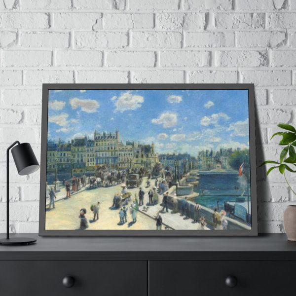 93855-134.jpg Pierre-Auguste Renoir's Pont Neuf, Paris Framed Poster