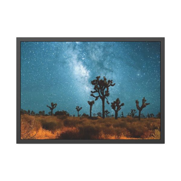 93855-139.jpg Starry Sky Night With Cactus Framed Poster