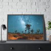 93855-142.jpg Starry Sky Night With Cactus Framed Poster